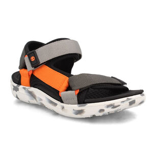 Sandalia Ni&ntilde;o Bubblegummers Hurley Gris- Naranjo